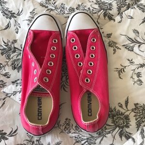 Pink Converse Low Tops